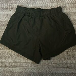Athletic works dark green shorts with pockets